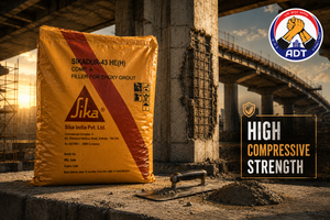 Sikadur-43 construction chemical — thixotropic epoxy repair mortar vertical overhead structural concrete repair durable India

