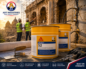 Sikadur-52 product close-up — low-viscosity epoxy injection grout structural crack repair bond restoration specifications India
