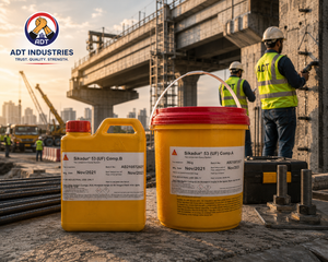Sikadur-53 UF construction chemical — ultra-fine epoxy injection grout structural concrete hairline crack restoration India