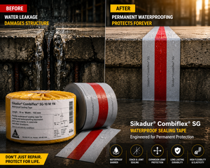 Sikadur Combiflex SG product close up — flexible joint sealing waterproofing system specifications Sika India
