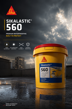 Sikalastic-560 — high-performance polyurethane elastomeric waterproof membrane for roof waterproofing and terrace leakage India
