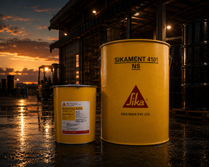 Sikament 4101NS added to concrete mix — SNF based high range water reducing superplasticizer admixture India
