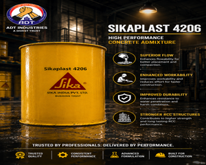 Sikaplast 4206 mid PC polycarboxylate superplasticizer — concrete admixture water reduction slump retention Sika India
