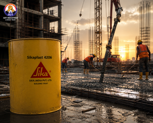 Sikaplast 4206 construction chemical — mid PC superplasticizer admixture concrete bleeding segregation water reduction India

