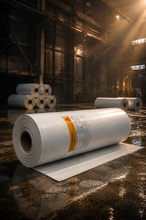 SikaProof 312 HDPE SG W IN product close up — pre-applied waterproofing sheet 550 percent elasticity Sika India
