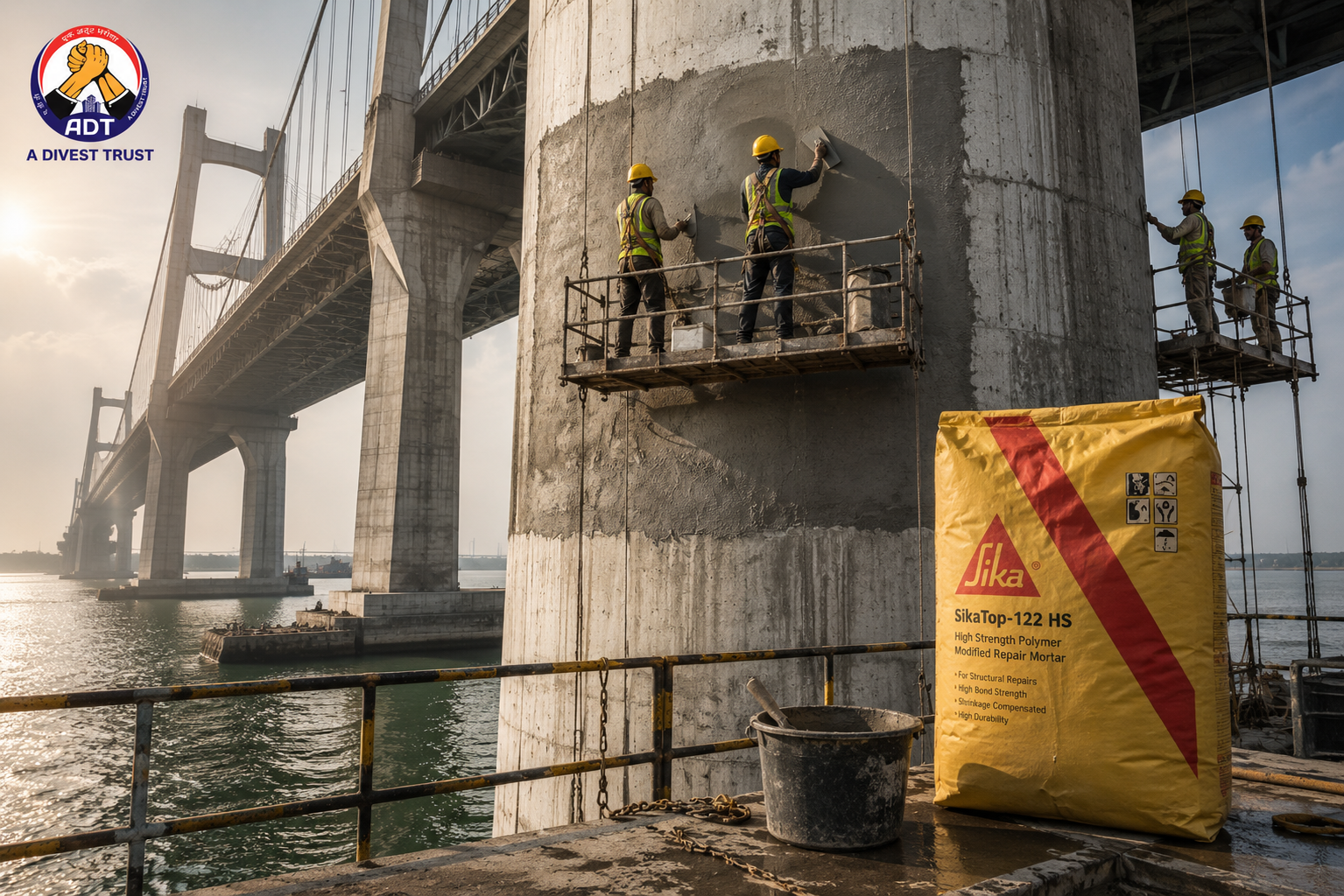 SikaTop-122 HS product packaging — high-strength two-component repair mortar Sika India Pvt Ltd
