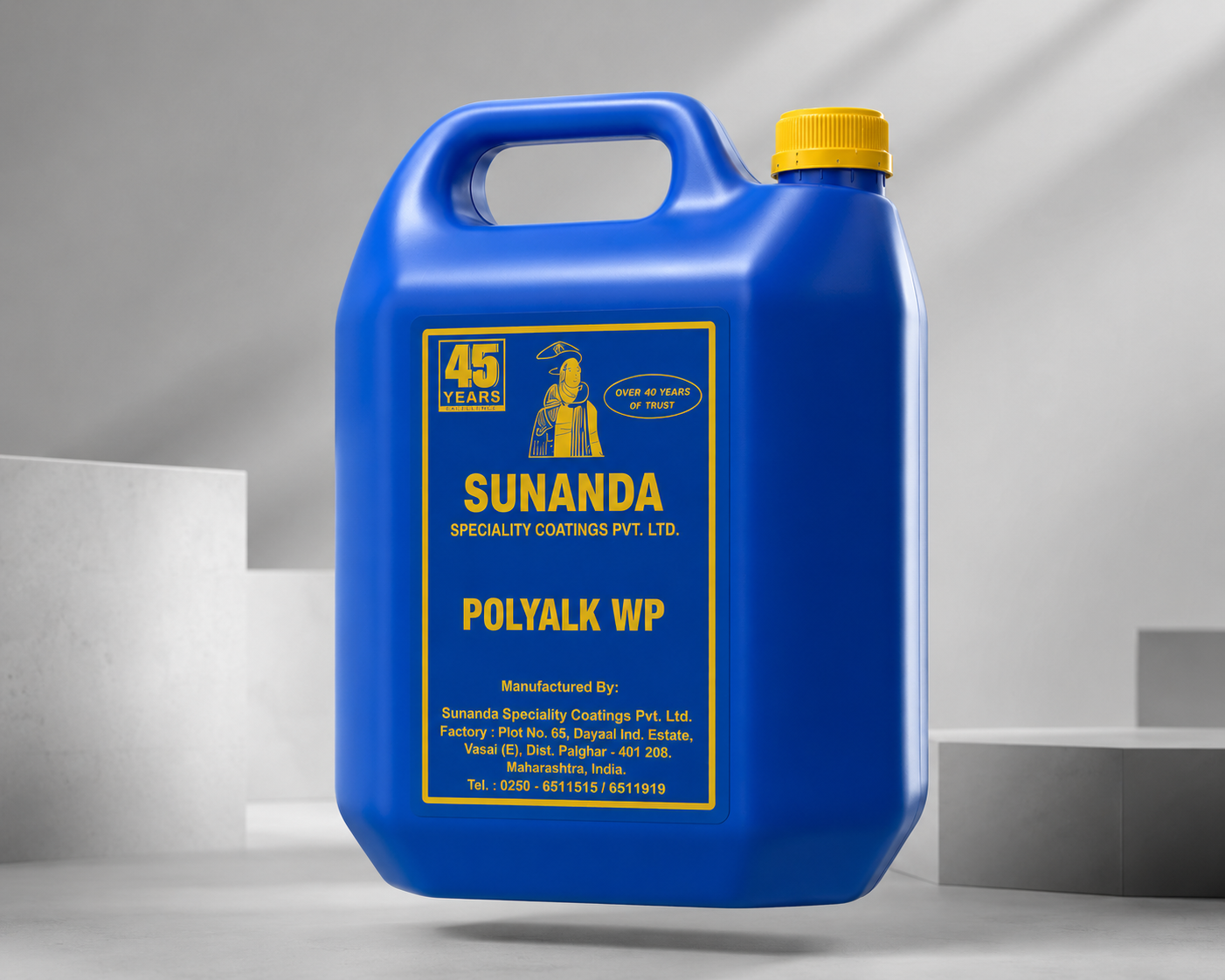 Sunanda Speciality Coating Polyalk WP — reliable acrylic polymer waterproofing compound for new construction and repair projects in India



