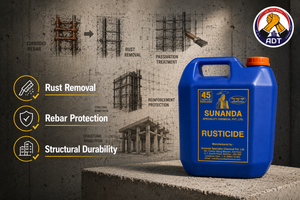 Sunanda Rusticide rust remover features full rust removal rebar protection and structural durability for steel India