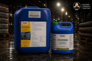 Zycoprime product packaging — polymer bonding primer for concrete plaster adhesion Zydex Industries India
