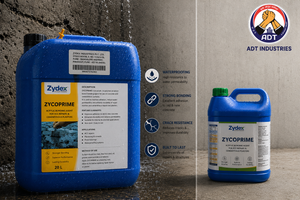 Zycoprime construction chemical — polymer bonding primer concrete plaster wall crack repair mortar adhesion India
