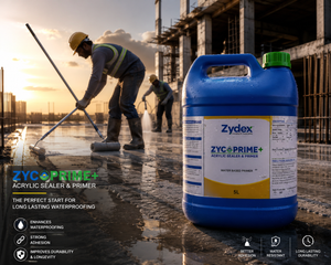 Zydex ZycoPrime+ — acrylic co-polymer bonding agent for old-to-new concrete joints, plaster overlays and repair mortars




