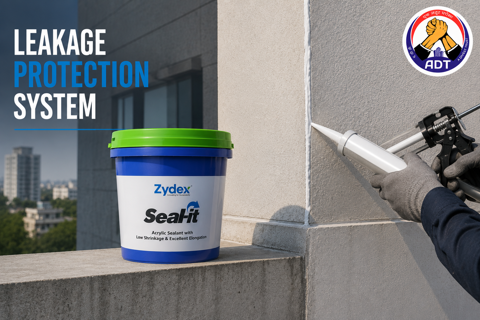 Zydex Seal-It flexible acrylic crack sealer for interior and exterior walls