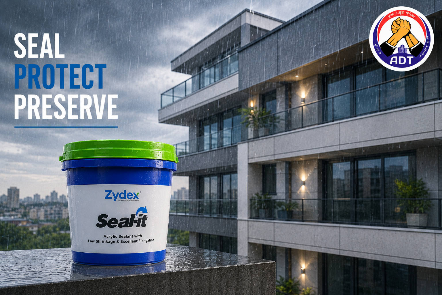 Zydex Seal-It used on concrete brickwork and masonry cracks